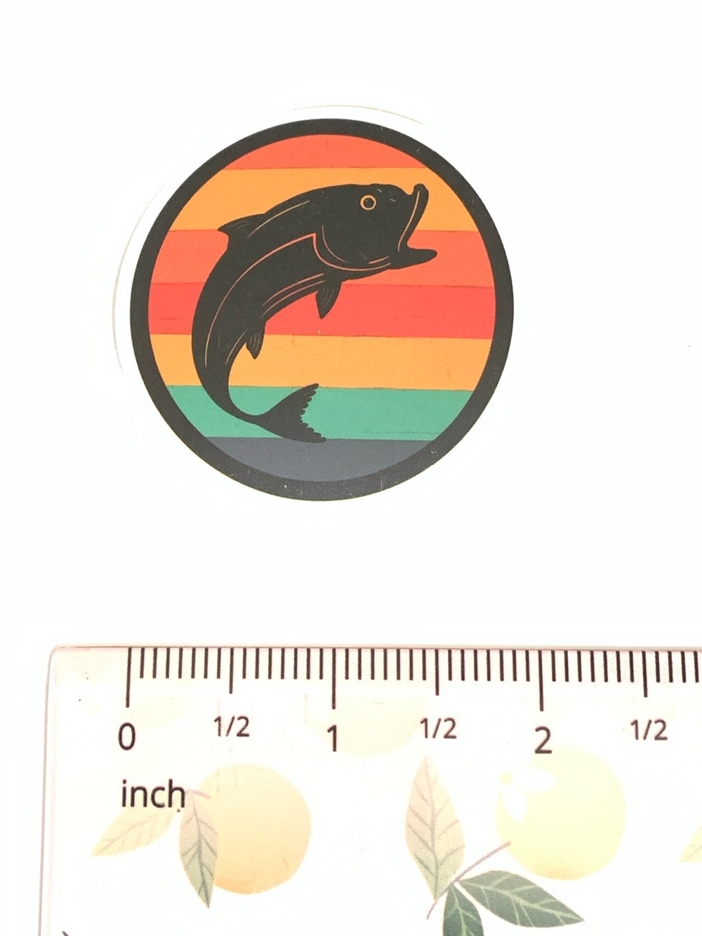 Multicolor Fish Vinyl Sticker - Picture 3 of 3